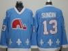Quebec Nordiques #13 Mats Sundin CCM Vintage Light Blue Jersey
