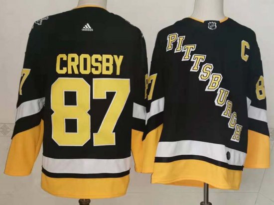 Pittsburgh Penguins #87 Sidney Crosby 2021/22 Alternate Black Jersey