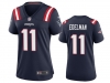 Womens New England Patriots #11 Julian Edelman Blue Vapor Limited Jersey