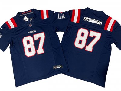 New England Patriots #87 Rob Gronkowski Navy Vapor F.U.S.E. Limited Jersey