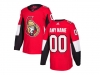 Ottawa Senators Custom #00 Red Home Jersey