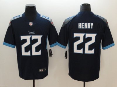 Tennessee Titans #22 Derrick Henry Navy Blue Vapor Limited Jersey