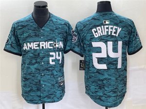 American League Seattle Mariners #24 Ken Griffey Teal 2023 MLB All-Star Game Jersey