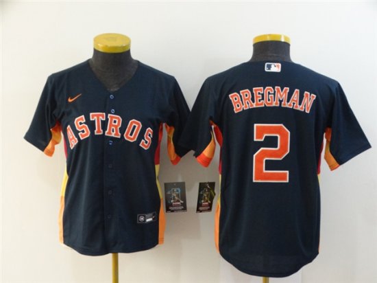 Women's Houston Astros #2 Alex Bregman Navy Cool Base Jersey