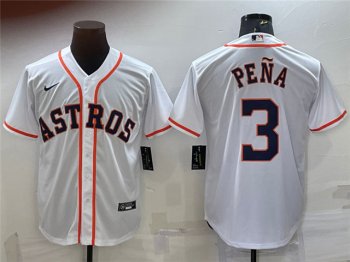 Houston Astros #3 Jeremy Pena White Cool Base Jersey