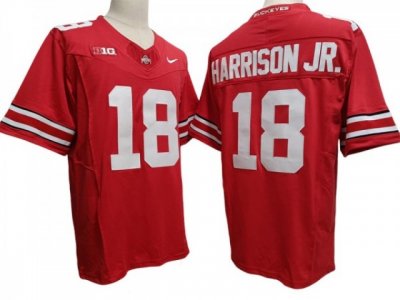 NCAA Ohio State Buckeyes #18 Marvin Harrison Jr. Red Vapor F.U.S.E. Limited Jersey