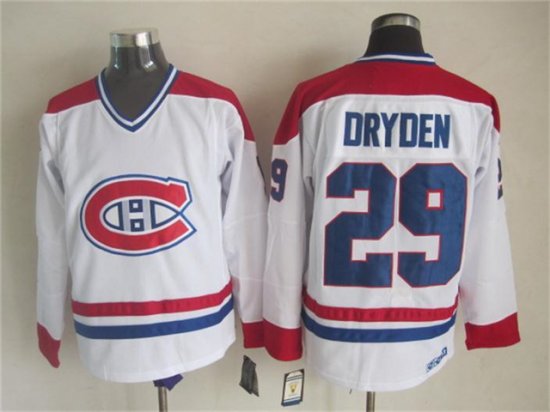 Montreal Canadiens #29 Ken Dryden CCM Vintage White Jersey