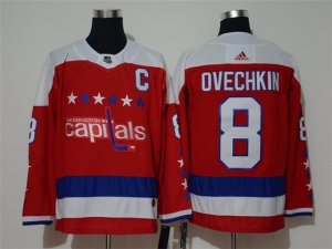 Washington Capitals #8 Alexander Ovechkin Red Alternate Jersey