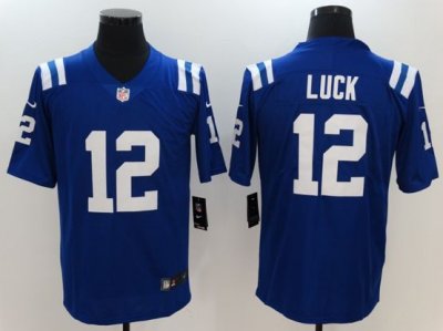 Indianapolis Colts #12 Andrew Luck Blue Vapor Limited Jersey