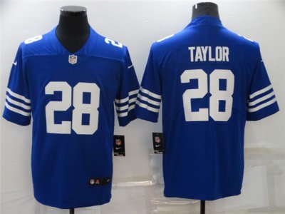 Youth Indianapolis Colts #28 Jonathan Taylor Blue Vapor Limited Jersey