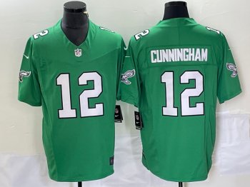 Philadelphia Eagles #12 Randall Cunningham Kelly Green Vapor F.U.S.E. Limited Jersey