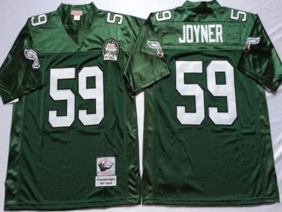 Philadelphia Eagles #59 Seth Joyner 1992 Throwback Green Jersey