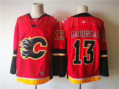 Calgary Flames #13 Johnny Gaudreau Home Red Jersey