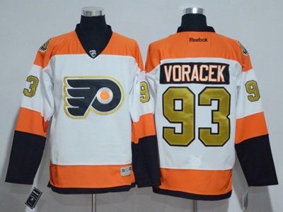 Philadelphia Flyers #93 Jakub Voracek 3rd White Jersey w/50th Anniversary Patch