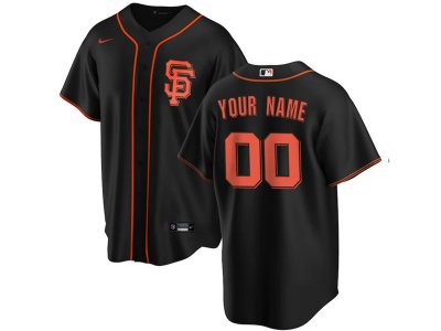 San Francisco Giants #00 Black Cool Base Custom Jersey