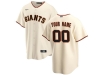San Francisco Giants Custom #00 Home Cream Cool Base Jersey