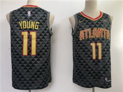 Atlanta Hawks #11 Trae Young Black Swingman Jersey