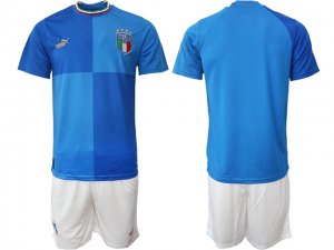 National Italy #00 Home Blue 2022/23 Soccer Custom Jersey