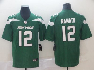 New York Jets #12 Joe Namath Green Vapor Limited Jersey
