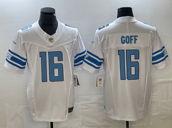 Detroit Lions #16 Jared Goff White Vapor F.U.S.E. Limited Jersey