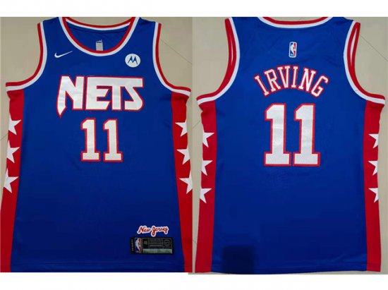 Brooklyn Nets #11 Kyrie Irving Blue Classic Edition Swingman Jersey