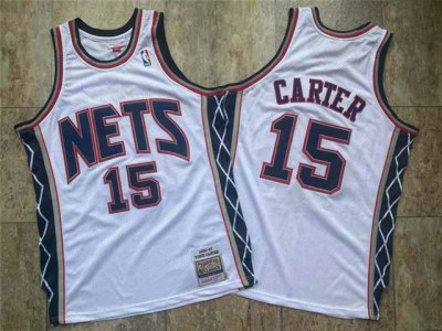 New Jersey Nets #15 Vince Carter 2006-07 White Hardwood Classics Jersey