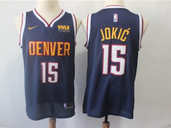 Denver Nuggets #15 Nikola Jokic Navy Swingman Jersey