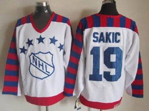 NHL 1992 All Star Game Wales #19 Joe Sakic CCM Vintage Jersey
