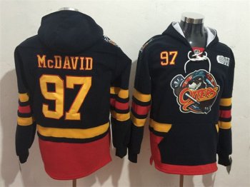 Edmonton Oilers #97 Connor Mcdavid Black One Front Pocket Hoodie