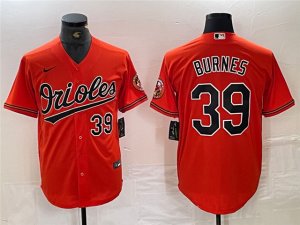 Baltimore Orioles #39 Corbin Burnes Orange Limited Jersey