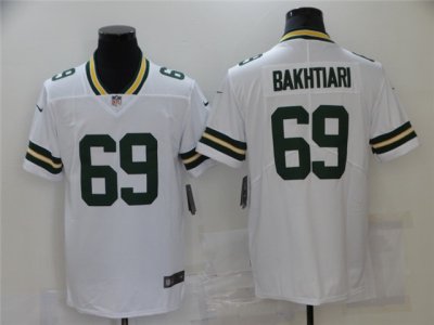 Green Bay Packers #69 David Bakhtiari White Vapor Limited Jersey