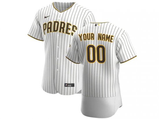 San Diego Padres Custom #00 White Stripe Flex Base Jersey|PADRES00FBWP ...