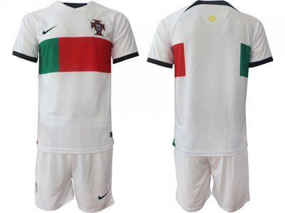 National Portugal #00 Away White 2022/23 Soccer Custom Jersey