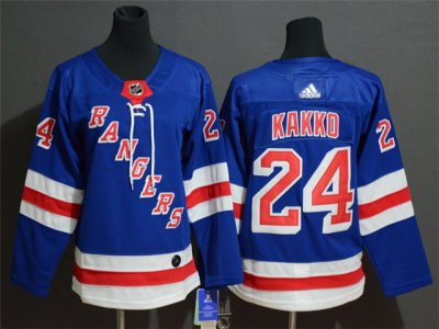 Women's Youth New York Rangers #24 Kaapo Kakko Home Royal Blue Jersey