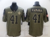 New Orleans Saints #41 Alvin Kamara 2021 Olive Salute To Service Limited Jersey