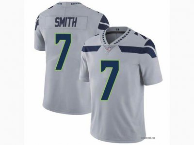 Seattle Seahawks #7 Geno Smith Gray Vapor Limited Jersey