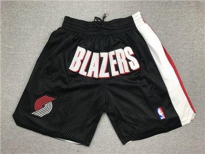 Portland Trail Blazers Just Don "Blazers" Black Basketball Shorts