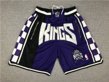 Sacramento Kings Just Don Purple Basketball Shorts