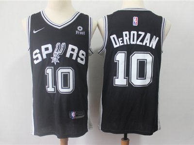 San Antonio Spurs #10 DeMar DeRozan Black Swingman Jersey