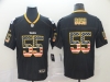 Pittsburgh Steelers #55 Devin Bush Black USA Flag Fashion Limited Jersey