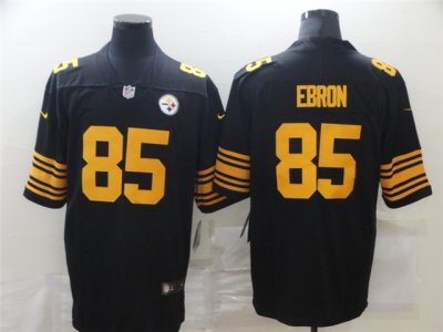 Pittsburgh Steelers #85 Eric Ebron Black Color Rush Limited Jersey