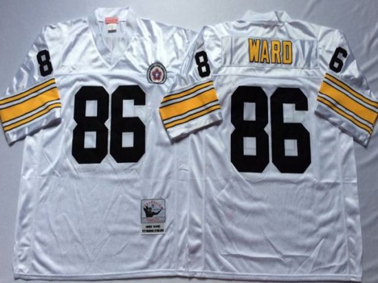 Pittsburgh Steelers #86 Hines Ward Throwback White Jersey