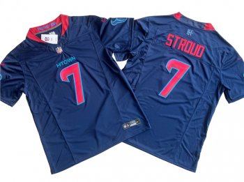 Houston Texans #7 C.J. Stroud 2024 Alternate Navy Vapor F.U.S.E. Limited Jersey