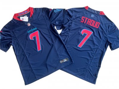 Houston Texans #7 C.J. Stroud 2024 Alternate Navy Vapor F.U.S.E. Limited Jersey