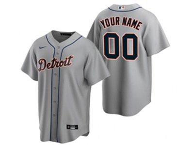 Detroit Tigers Custom #00 Gray Cool Base Jersey