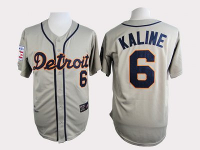 Detroit Tigers #6 Al Kaline Throwback Gray Jersey