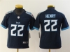 Youth Tennessee Titans #22 Derrick Henry Navy Blue Vapor Limited Jersey