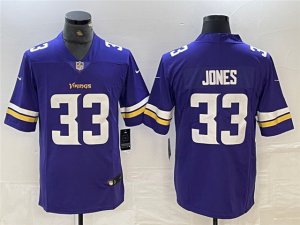 Minnesota Vikings #33 Aaron Jones Purple Vapor Limited Jersey