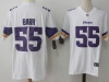 Minnesota Vikings #55 Anthony Barr White Vapor Limited Jersey