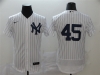 New York Yankees #45 Gerrit Cole White Flex Base Jersey